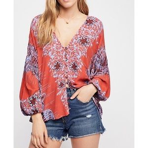 Free people birds of a feather tunic xs